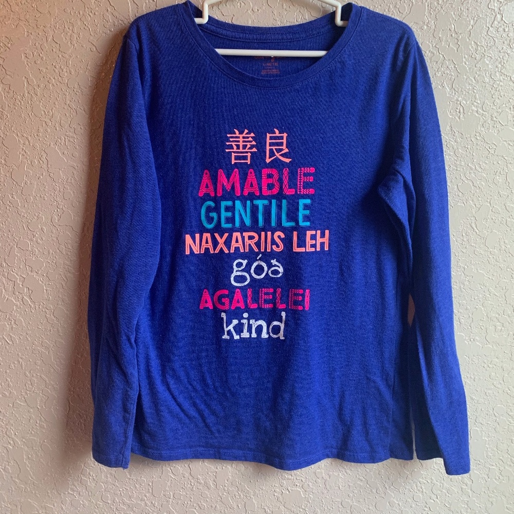 Girls Size L Cat & Jack Long Sleeve Shirt